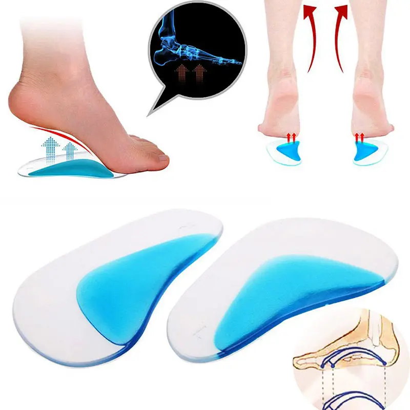 New Support Orthopedic Heel Arch Flatfoot Shoe Pro Insole S//l 3d Orthotic Pair