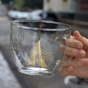 

Eiffel Tower Glass Tea Cup Glass Mug Coffee cup