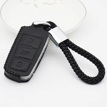 

For Volkswagen Passat CC B6 3C B7 B7L R36 Maogotan B5 Passat 3C Leather Car Key Cover Case Car Accessories