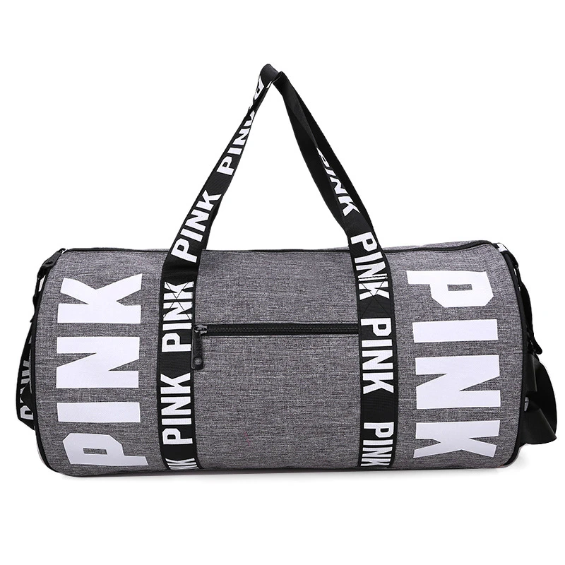 Us 16 46 39 Off 2018 Pink Duffle Bag Beach Shoulder Large Capacity Gym Overnight Weekend Outdoor Yoga In Bags From Sports