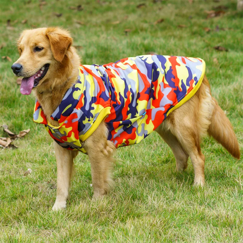 

Winter Large Dog Clothes Coat Jacket Vest Corgi Golden Retriever Labrador Big Dog Clothing Outfits Warm Pet Clothes Costume