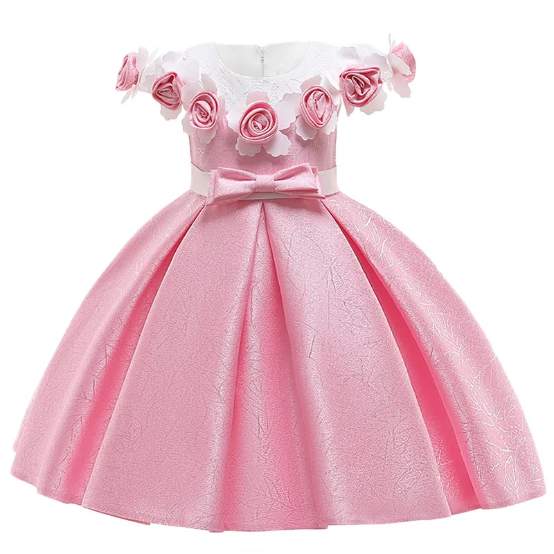 

2019 Summer Girls Dress Tutu Princess Dress Party Wedding Gown Costume Kids Dresses For Girls Clothing Dress vestido 3 8 12 Year