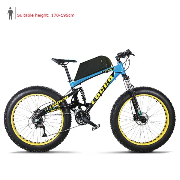 custom 26inch electric bicycle Soft tail full suspension off road