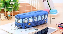 Buy Cute School Bus Toys Cartoon Pencil Bags Cute Pen Case Kid School Stationery Large Capacity Pencilcase Action Figure Toy Gift Free Shipping
