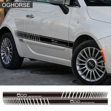Car Styling Side Skirt Sticker Limited Edition Body Decor Racing Stripe Decal For Fiat 500 Bravo Doble Panda Ducato Accessories