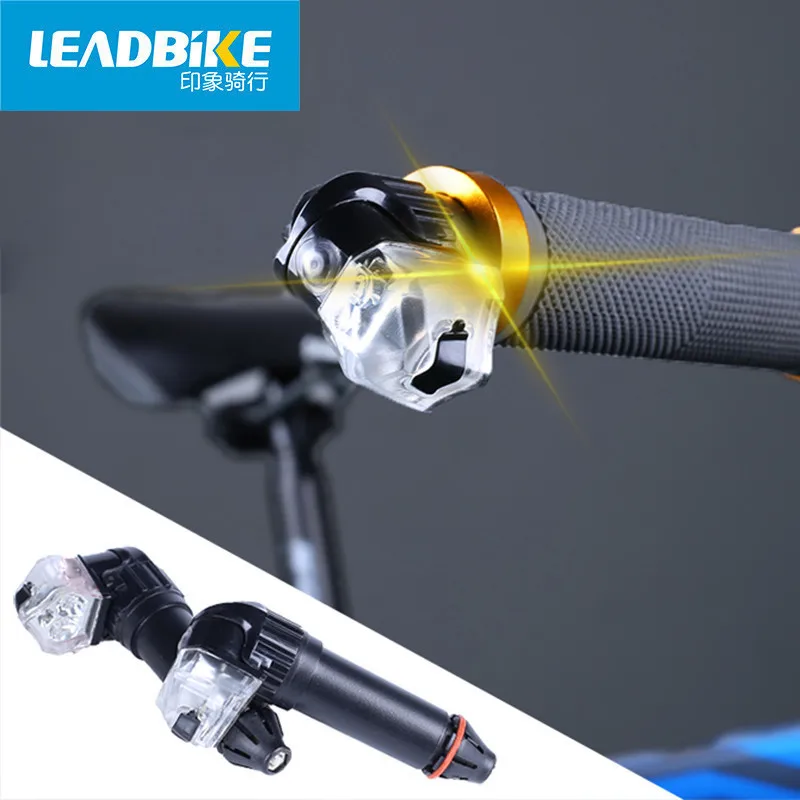 Sale LEADBIKE USB Rechargeable Road Bicycle LED Light MTB Turn Signal Warning Handlebar Indicator Lamp Mountain Bike Accessories 1