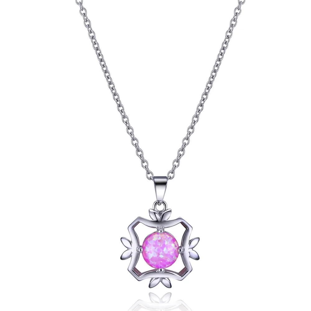Hot Selling Charm Design for Women With Pink Oval Opal