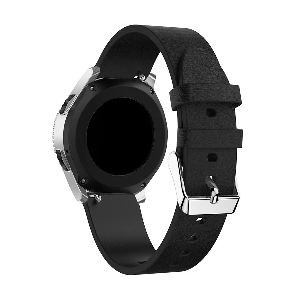 Ремешок кожаный для Samsung Galaxy Watch 46 мм сменный Браслет наручных часов Huami Amazfit 2/2S
