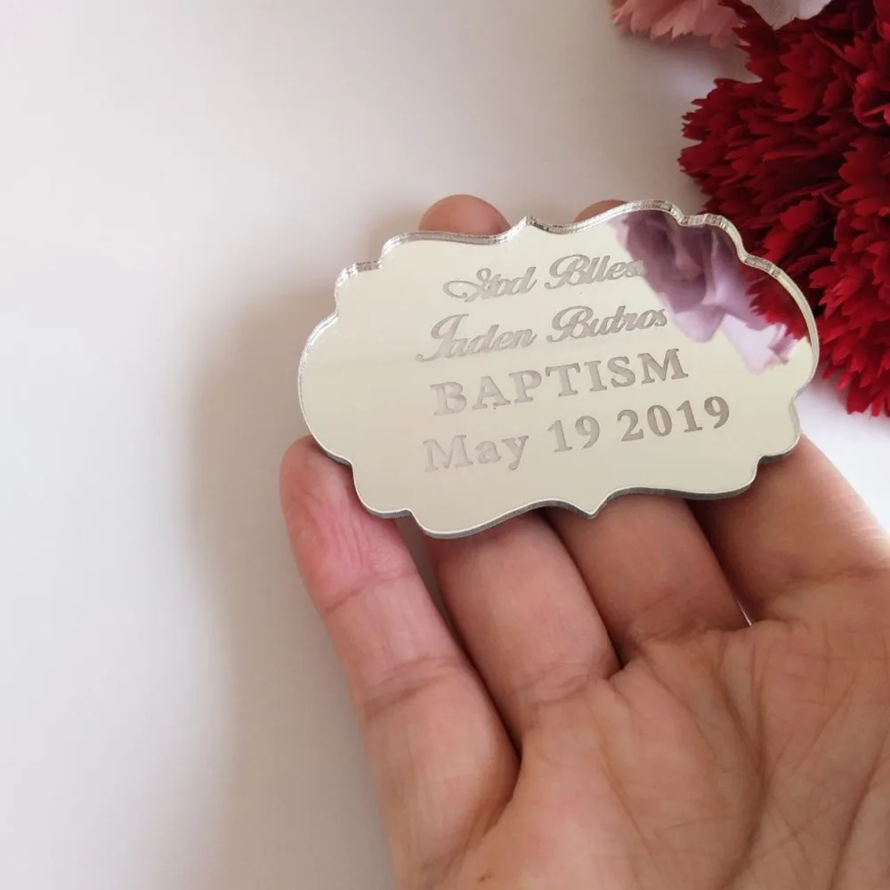 

Customized Name Cloud Shape Acrylic Tag, Personalized Acrylic Mirror Tag, DIY Party Favor Tag