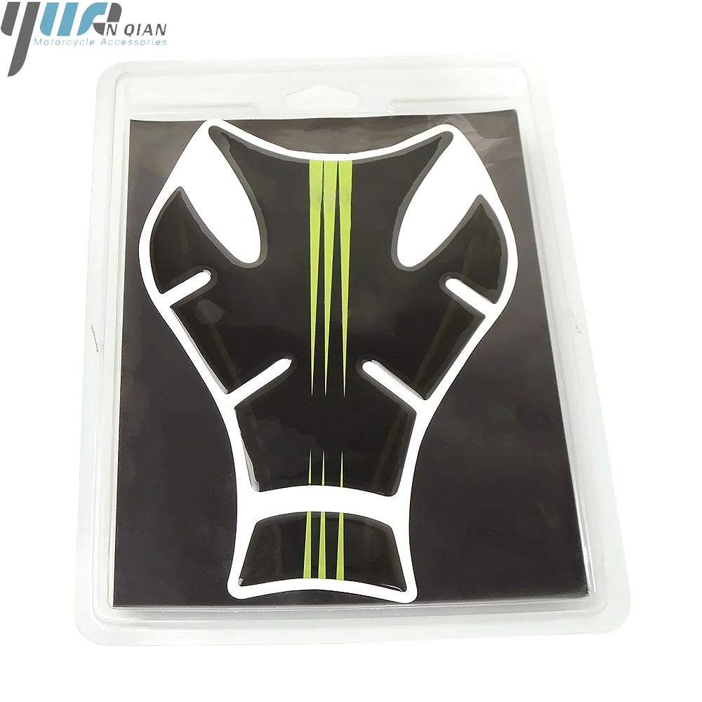 For Kawasaki Ninja 300 Ninja 300R 400R 650R 2015 Green Black Motorcycle Tank Decals Gas Oil Fuel Tank Pad Protect Skull Stickers