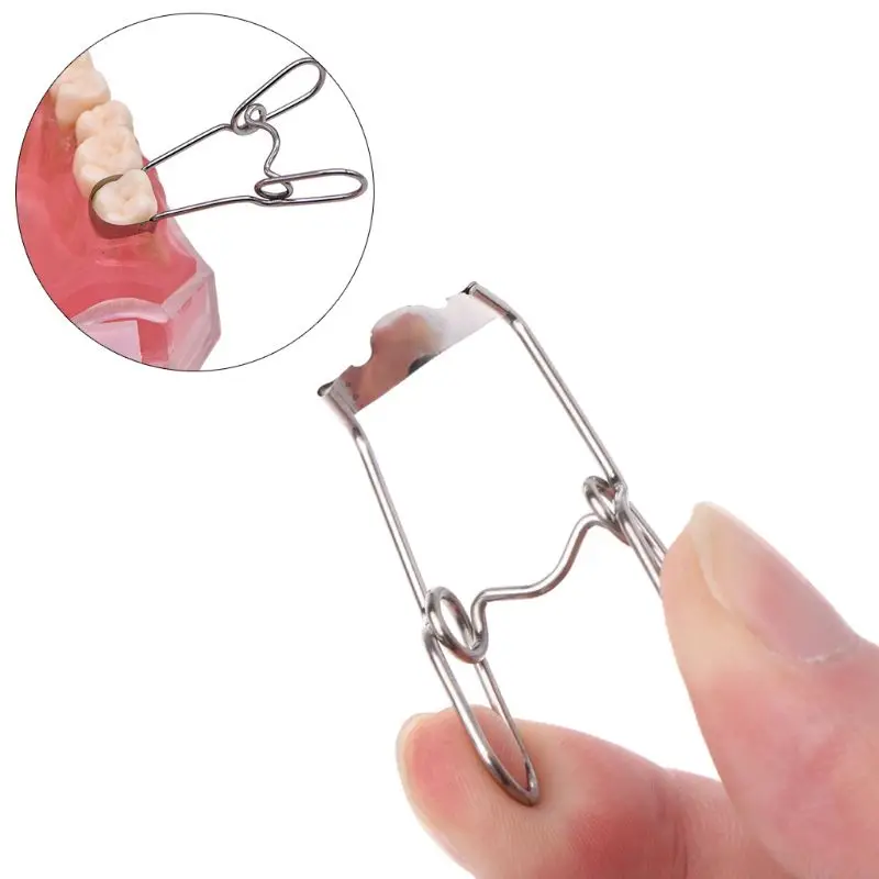 

36 pcs Dental Saddle Contoured Metal Matrices Matrix Universal Kit with Spring Clip