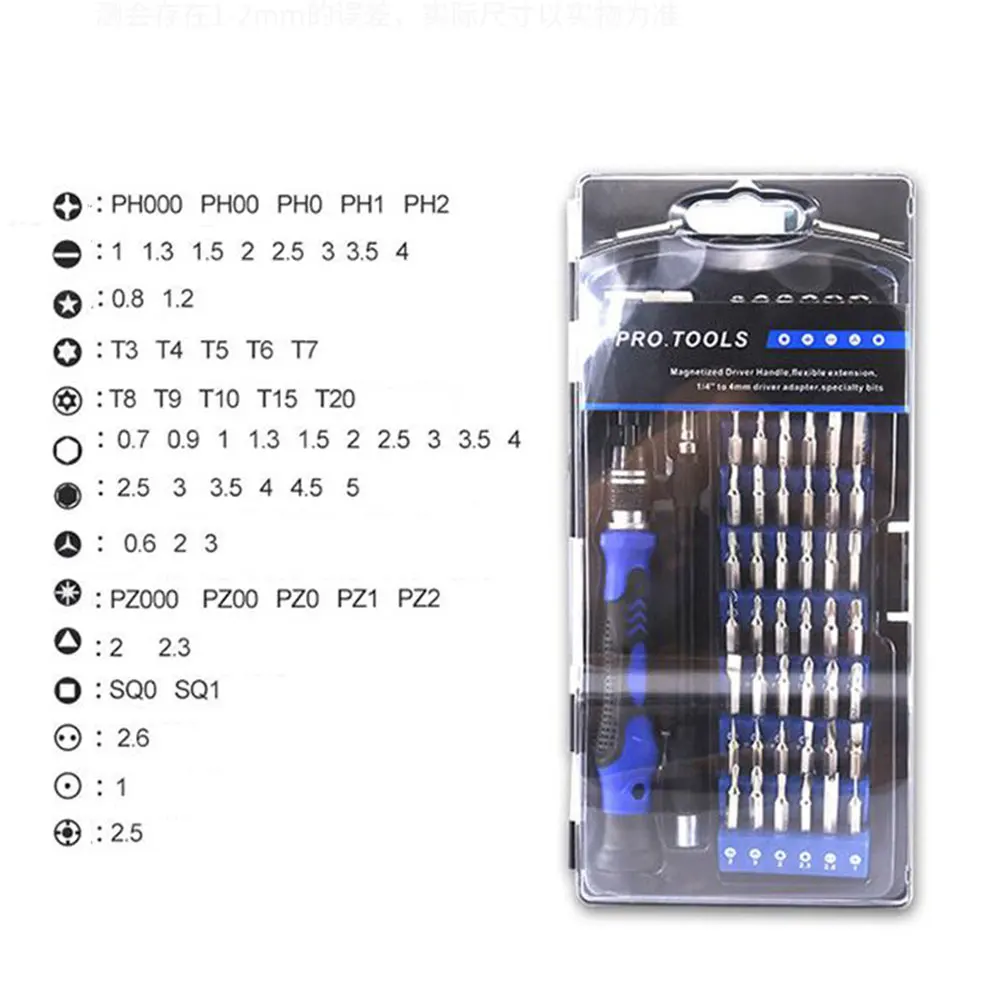 

60 in 1 Precision Screwdriver Kit Magnetic Bit for iPhone MacBook Laptop Camera Toy Professional Household Repair Hand Tools Set