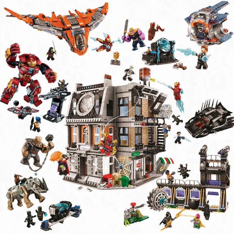 

New Compatible Legoings marvel Super Heroes 76105 The Hulkbuster: Ultron Edition 76108 Sanctum Sanctorum Showdown
