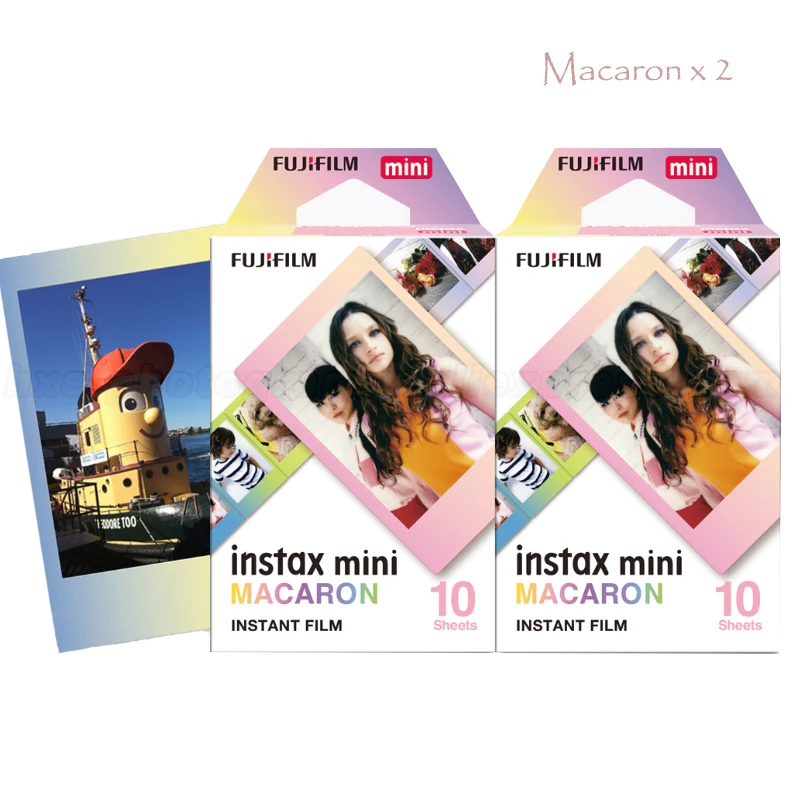 Подлинная 20 листов Macaron Fujifilm Instax Mini 9 мгновенная пленка Fuji фотобумага для 9 8 70 7s 90 25 Share SP-1 SP-2 камера Liplay