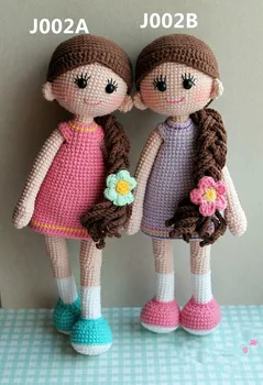 

handmade crochet girls baby toy crochet doll rattles