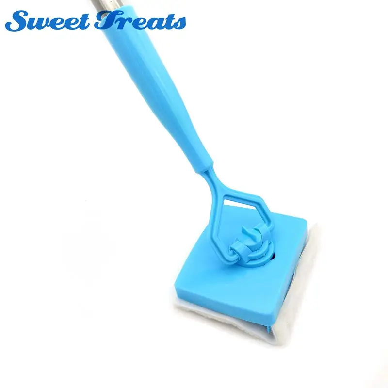 

New Baseboard Buddy Scalable Microfiber cleaning stick cleaning brush Cleaning Mop Blue Plastic handle Aluminum Cleaning Tools