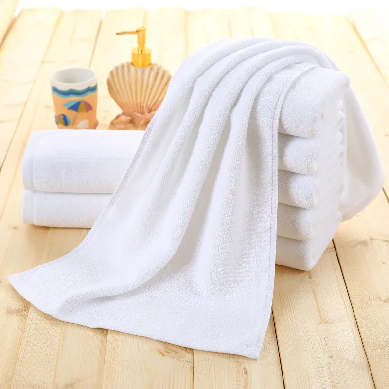 

Textile Hotel white towel cotton hotel bath beauty salon soft water towels bathroom Beach Towel Set of Variety Colors Apr16