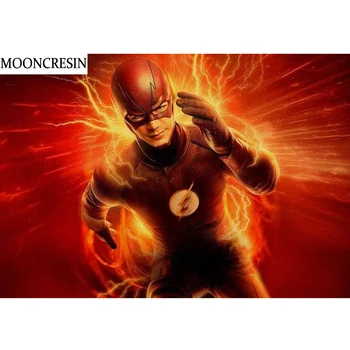 

Diamond Mosaic 5D Diy Diamond Painting Cartoon The Flash Diamond Embroidery Stitch Sale Decoration Home Picture Of Rhinestones