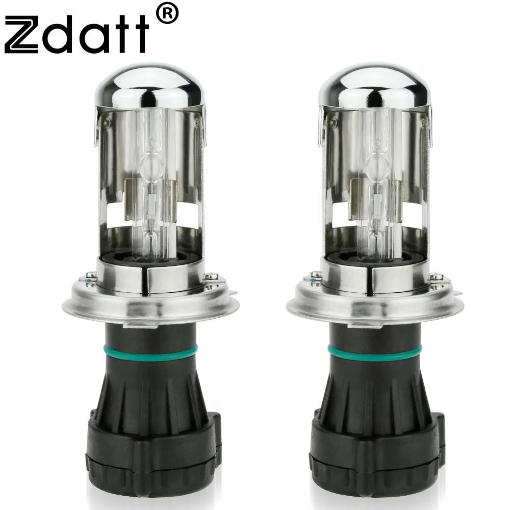 Zdatt 2Pcs HID Light H4 Hid Xenon Bulb Bi Xenon 35w Lamp Kit High Low