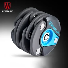 Wheel Up 2016 New Anti-theft Chain Cable Bike Lock Mini Foldable Hamburger Security Steel Bicycle Folding Lock Cycling Accessory