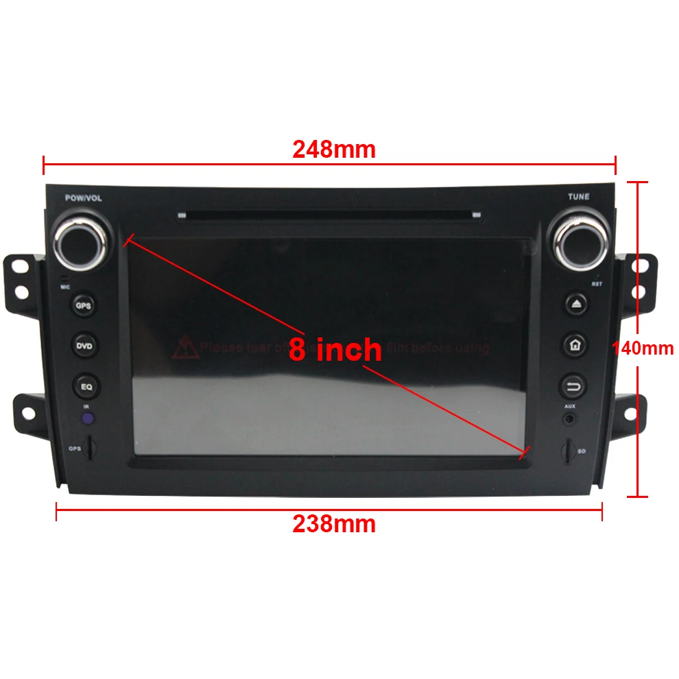 Discount Sinairyu 2 Din Android 8.0 Octa Core Car DVD Player for Suzuki SX4 2007-2012 GPS Navigation Multimedia Radio Stereo Head Unit 4