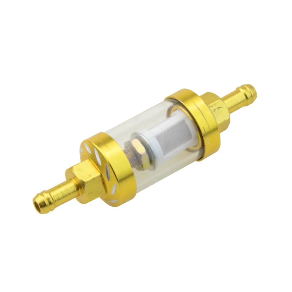 GOOFIT4 color Inline Fuel Gas Filters Gas Fuel Filter Universal Metal Gold CNC Replacement for Motorcycle Scooter Dirt Bike-in Oil Filters from Automobiles ...