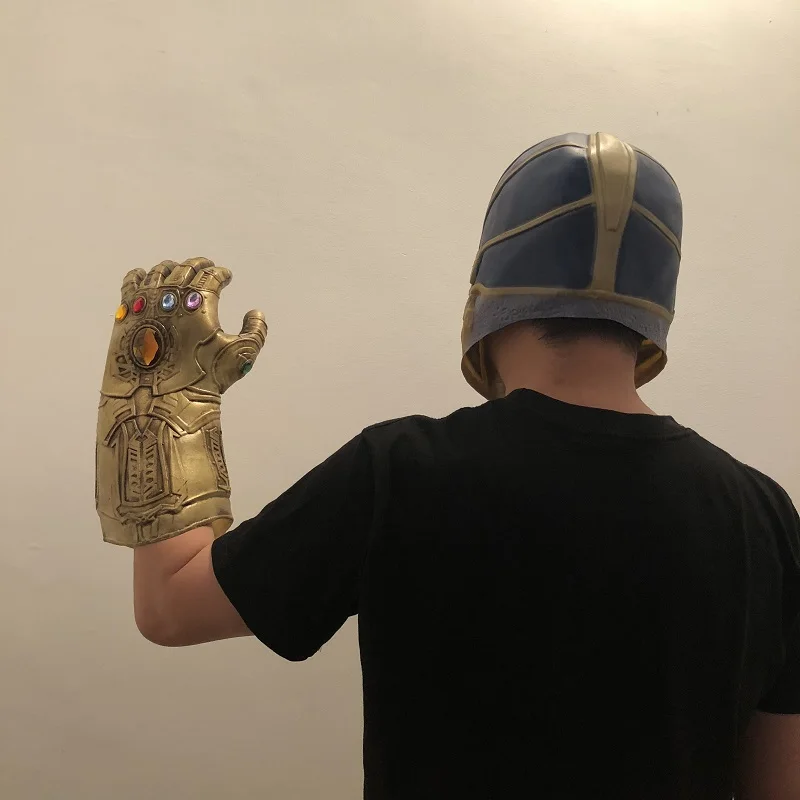 Thanos Maske Helme Handschuhe Cosplay Kostüme Avengers Comic-Film Kinde Toy Prop 