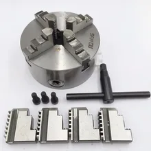 10″ Lathe Chuck 4 Jaw Self-Centering K12-250 K12 250mm Four Jaws Chuck Hardened Steel IP65 for CNC Lathe Milling Machine