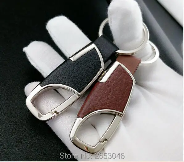 

Car styling Leather Valet Key Chain with Key Rings For lada niva kalina priora granta largus vaz samara 2107 2110 Accessories