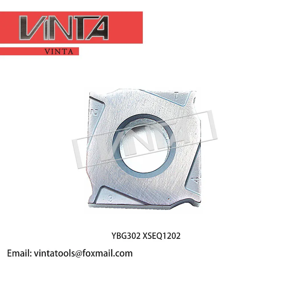 Freeshipping10 шт./коробка YBG302 XSEQ1202 XSEQ1203 XSEQ12T3 XSEQ1204 XSEQ12T4 карбидные фрезерные вставки с