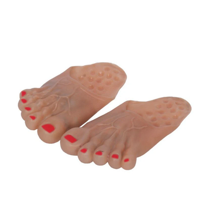 

Halloween Bigfoot Tweezers April Fools Day Tricks Toy Ball Makeup Show Hulk Slippers Shoe Cover for Children Kids Gift
