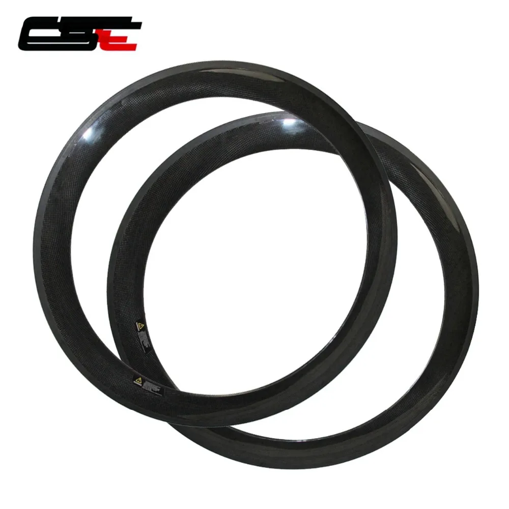 700C CSC Carbon Bike Rim 24/38/50/60/88mm Depth Profile Tubular or Clincher Bicycle Rim