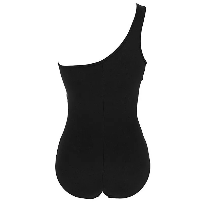 Купальник слитный с пуш ап на одно плечо батальных размеров|beachwear|beachwear plus sizebeachwear