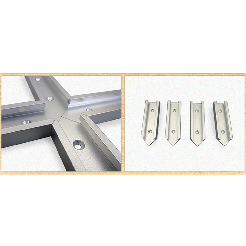 4 шт.. Аксессуары Chute Table 200 мм Rail Miter DIY алюминиевый сплав 30 Тип Крест T track