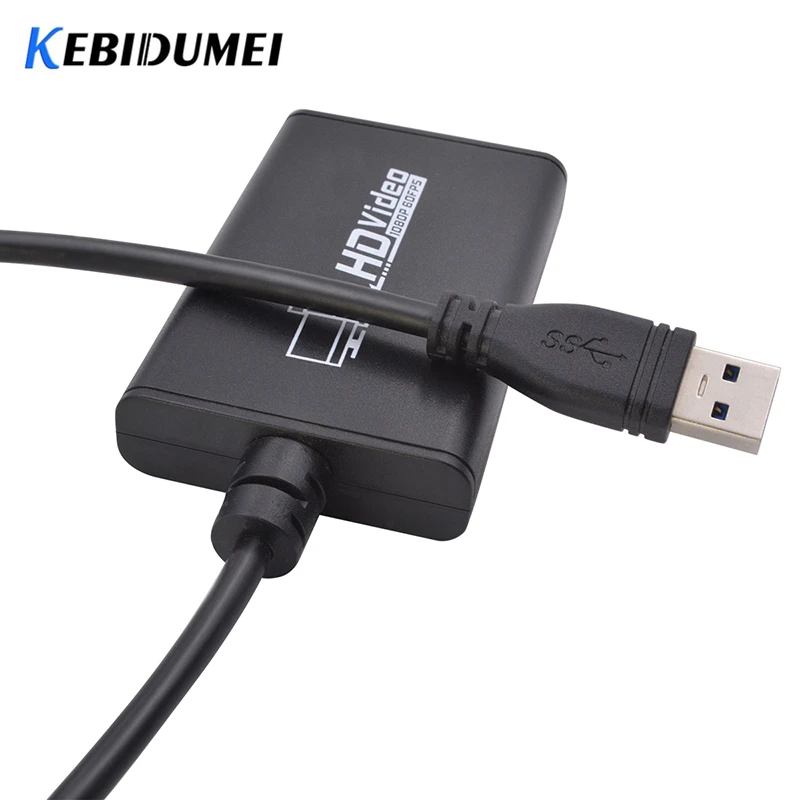 Kebidumei Новое поступление USB 3,0 1080 P 60FPS HDMI игра захват видео Коробка зажигания прямые трансляции ключ USB3.0 для Xbox PS3 PS4 играть