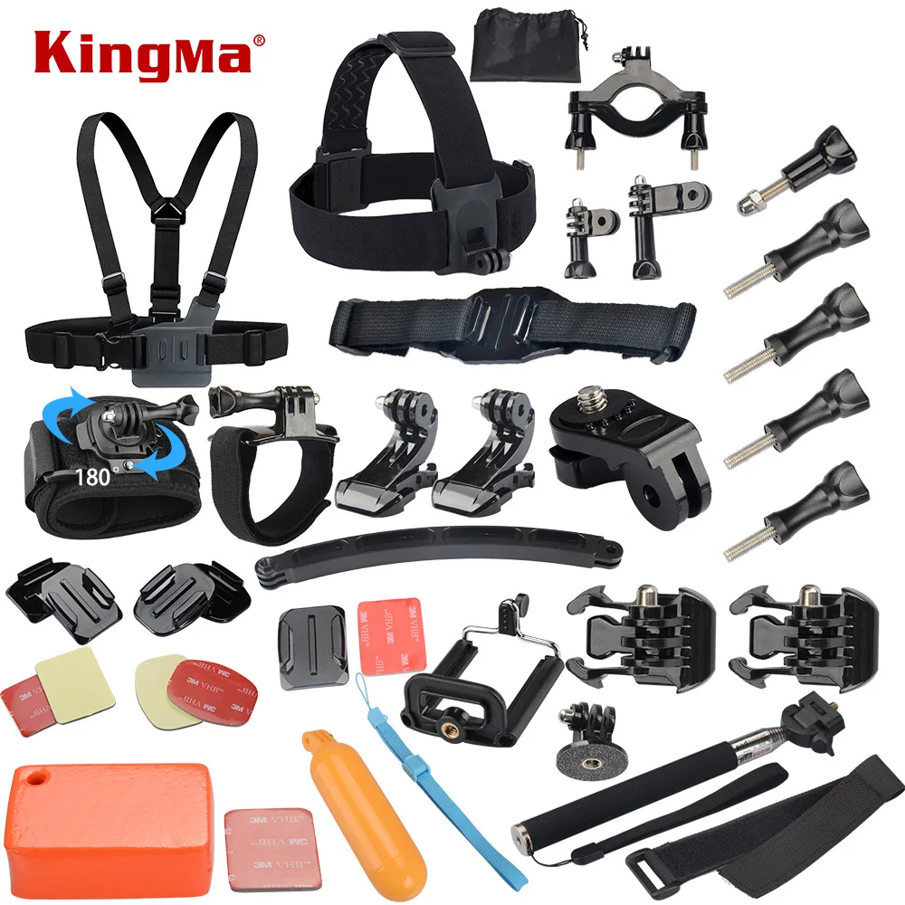 KingMa для Gopro большая сумка для Gopro Hero 4/3+ Hero3 Hero2 SJ4000 SJ5000 экшн-камеры Go pro коллекция сумки аксессуары черный