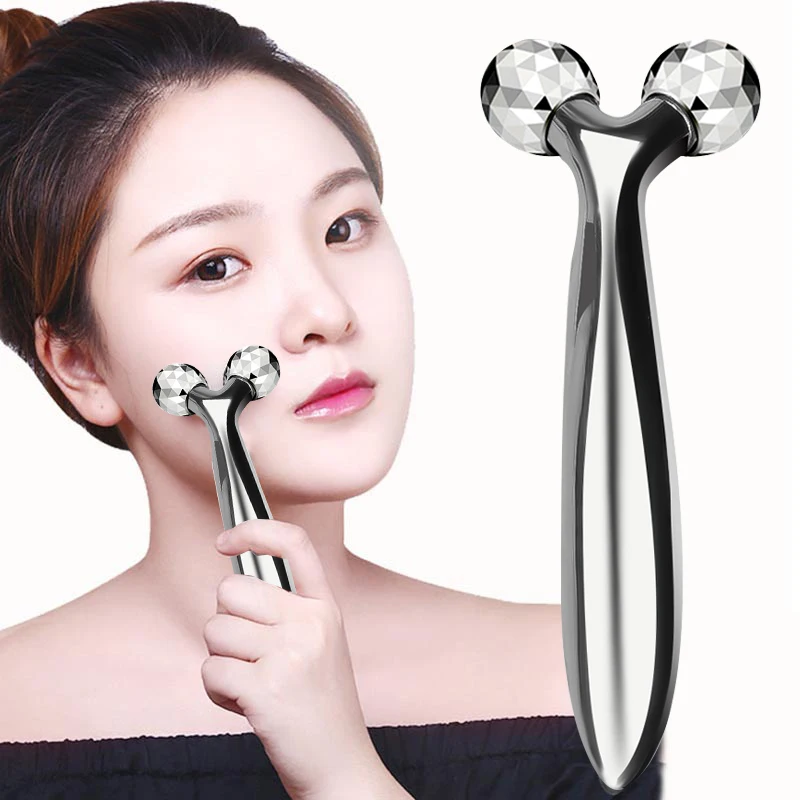 

3D Y Shape Roller Beauty Tool Face-lift Roller Massager for Face Slimming Wrinkle Remover Tools Massage Instrument