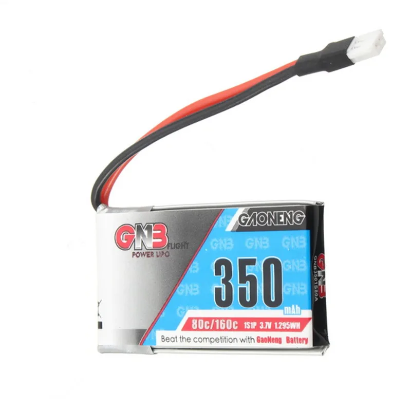 Горячая Распродажа перезаряжаемый аккумулятор Gaoneng GNB 3 7 V 350mAh 1S 80/160C Lipo белая