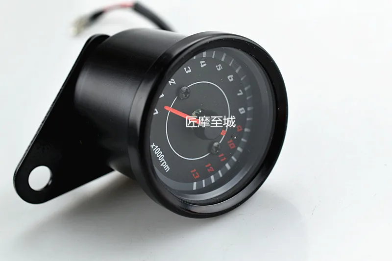 

Black Shell White Dial Universal Motorcycle Speedometer Odometer Gauge Backlight Dual Speed Meter Motocross