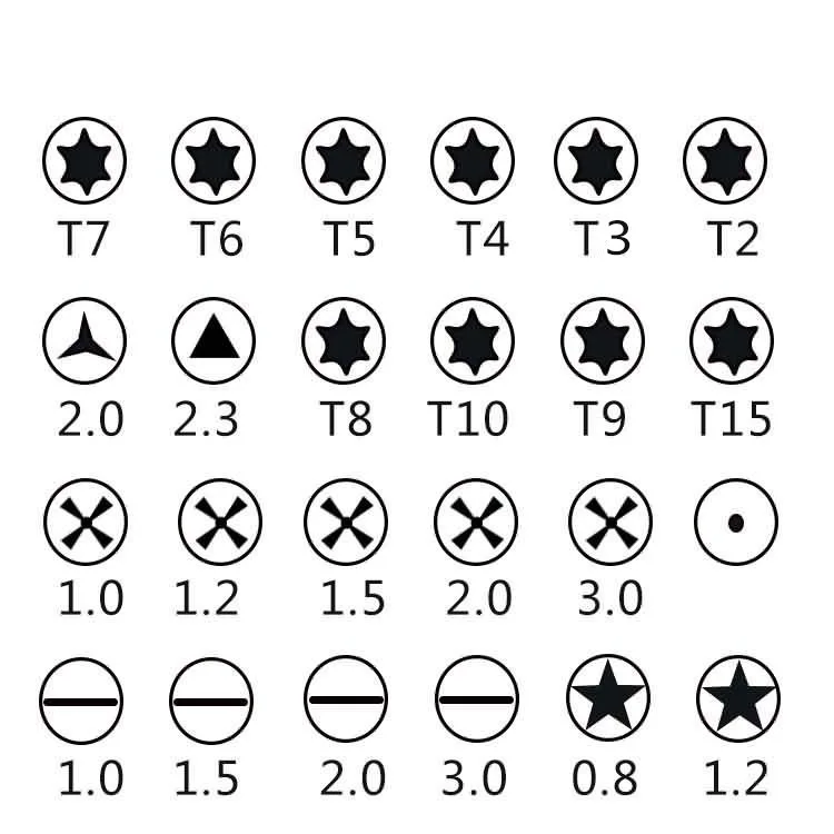 25 в 1 Torx отвертка ремонтный набор инструментов для iPhone сотовый телефон планшетный ПК GT x 1