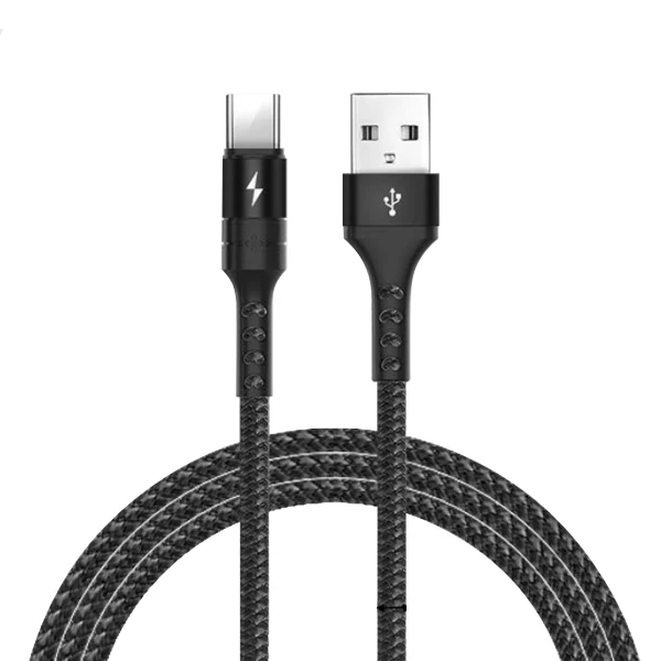 NOHON 5A usb type-C кабель быстрое зарядное устройство для huawei mate 9 10 20 Pro шнур для быстрой зарядки и передачи данных для Xiaomi Mi5 Mi6 samsung S8 - Цвет: Черный