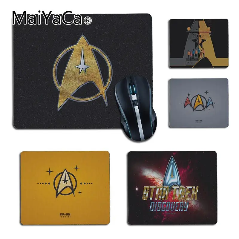 

MaiYaCa Star trek symbols Rubber Pad to Mouse for LOL Gamer Gaming Eat Chicken Mousepad Fashion Laptop Notebook Mat mousepad