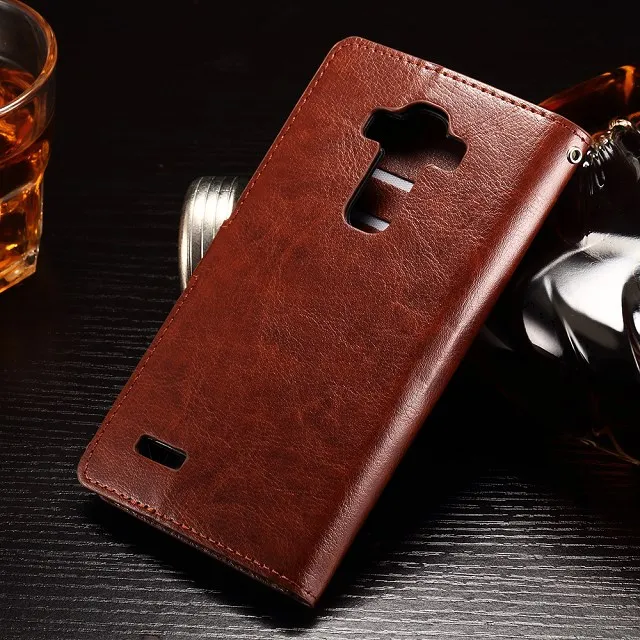Vintage Wallet PU Leather Case for LG G4 STYLUS/ G4 S with Stand and Card Holder Phone Bag Luxury Flip Cover