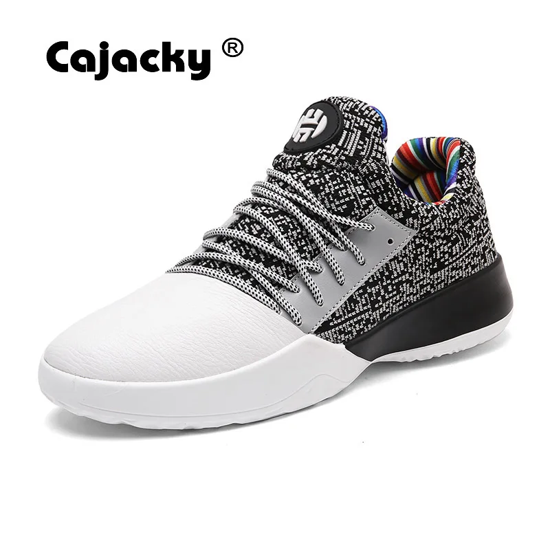 

Cajacky Spring Breathable Krasovki Men Fashion Sneakers Air Mesh Casual Shoes Black Grey Red Zapatos Hombre Lace Up Fashion Shoe