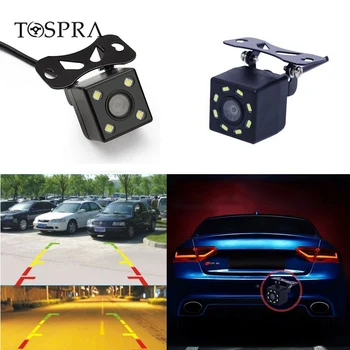 

TOSPRA Car Rear View Camera 4/8 LED Night Vision Reversing Auto Parking Monitor CCD Waterproof 170 Degree HD Video Car Camera