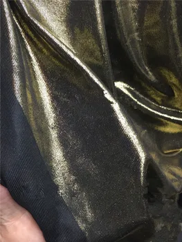 

Stock promotion J-121668 bronzed print knitted fabric for wedding dress/sawing