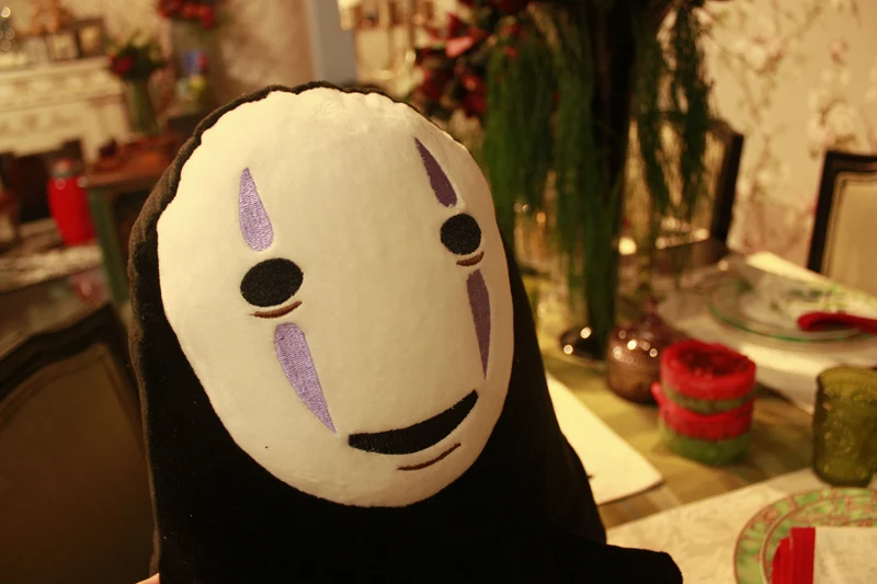 1 шт. 30 см милые Унесенные призраками, Безликий человек без лица плюшевые куклы студия Ghibli Ghost Мягкие плюшевые игрушки для Дети Детские подарки