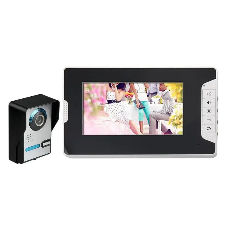 

7 inch Wired Doorphone Video Intercom Doorbell Camera Waterproof Night Vision Door Bell Ring Viewer Home Security Hardware Kits