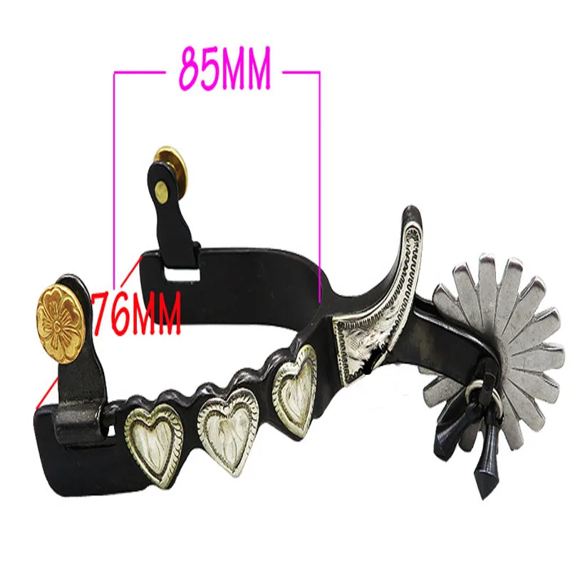 2Pcs Anti-rust Horse Racing Equestrian Equipment Horse Racing Daily Riding Horseshoe Spurs Western Cowboy Riding Equipment