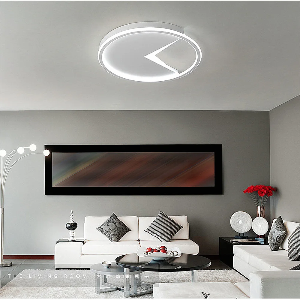 

LED ceiling lamps Nordic bedroom living room study acrylic creative disc ultra-thin Indoor Lighting RC Dimmable Pendant light